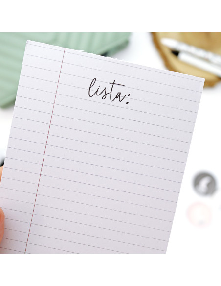 Lista XL notepad | Menos es nada collection