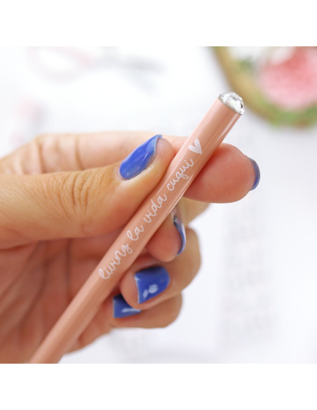 Pink pencil, 'Living la vida cuqui'