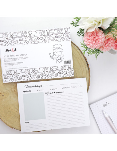 Recipes Chart Sheets Pack