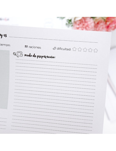 Recipes Chart Sheets Pack