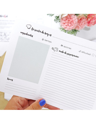 Recipes Chart Sheets Pack