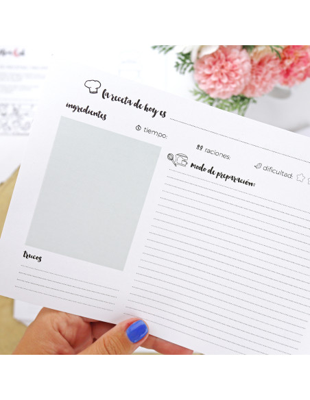 Recipes Chart Sheets Pack