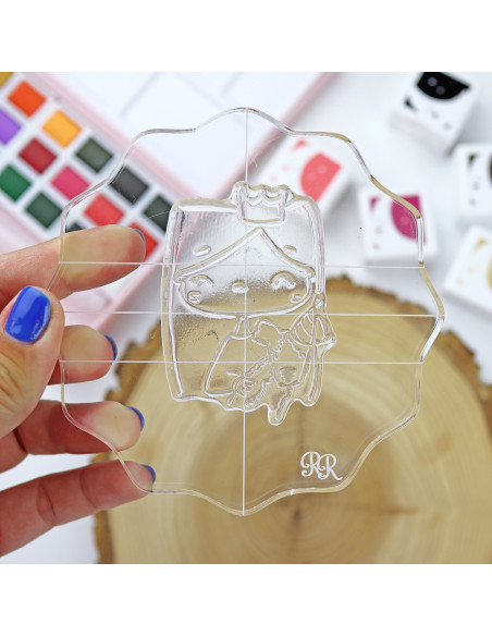 Round acrylic block 4.25''