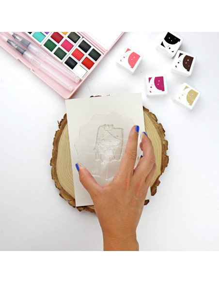 Round acrylic block 4.25''