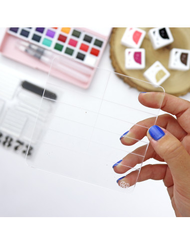 Square acrylic block