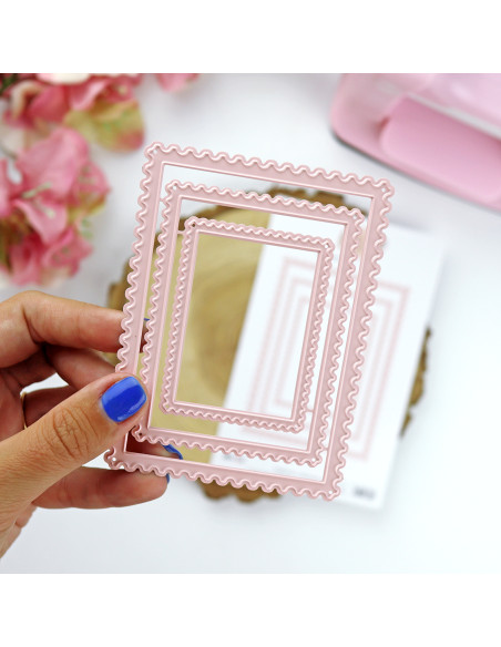 Postcard frame die set, 'Patio'