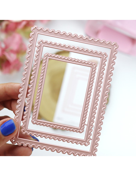 Postcard frame die set, 'Patio'