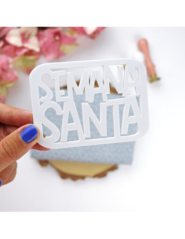 Semana Santa methacrylate medallion ornament