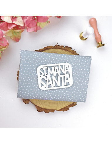 Semana Santa methacrylate word ornament