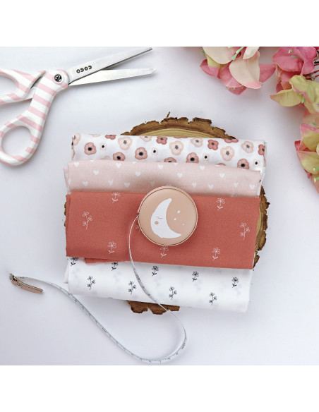 5m Flores Rosas printed fabric | Patio by Alúa Cid