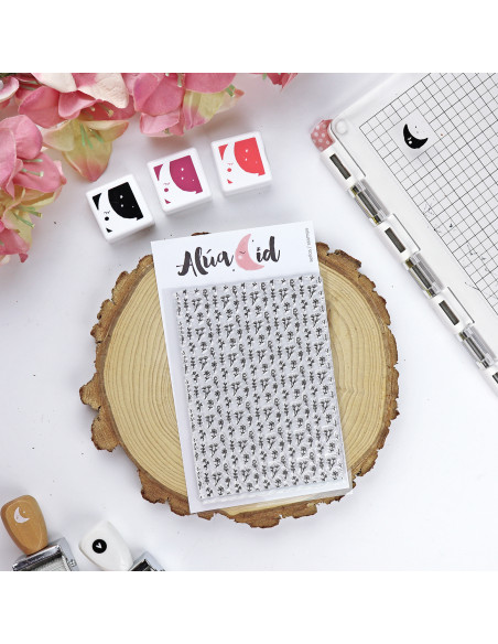 Floral Patio Background Stamp