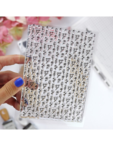 Fondo Floral Patio clear stamp | Alúa Cid