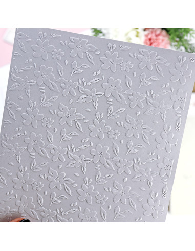 Floral embossing folder | ComuniCard collectionFloral embossing folder | ComuniCard collection