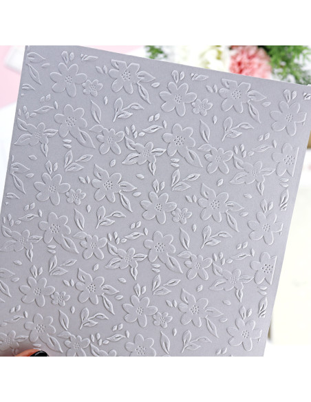 Floral embossing folder | ComuniCard collectionFloral embossing folder | ComuniCard collection