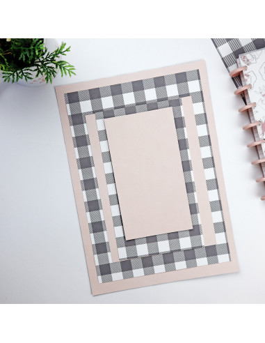 Vichy Negro Set of 2 sheets | Alúa Cid Vichy Negro Set of 2 sheets | Alúa Cid