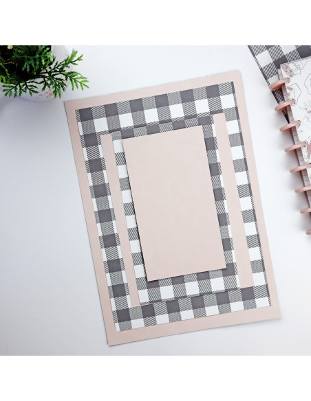 Vichy Negro Set of 2 sheets | Alúa Cid