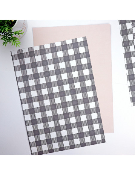 Vichy Negro Set of 2 sheets | Alúa Cid