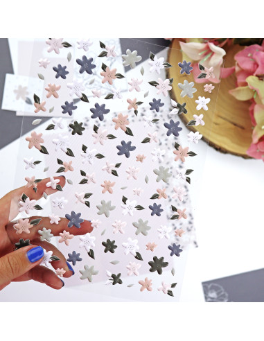 Floral puffy stickers | Rita´s Diary collection Floral puffy stickers | Rita´s Diary collection
