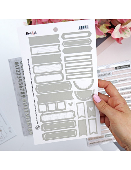 Verde label stickers to document