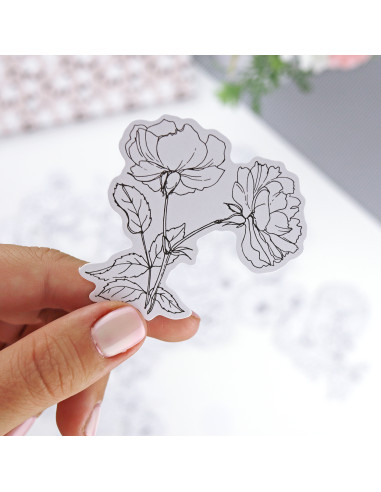 Camelias die-cuts | Rita´s Diary collection Camelias die-cuts | Rita´s Diary collection