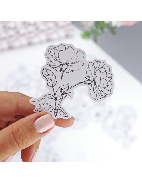 Camelias die-cuts | Rita´s Diary collection