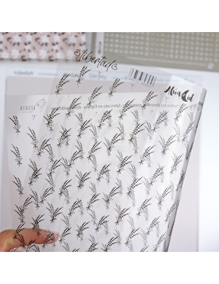 Lavandas printed acetate | Alúa Cid design