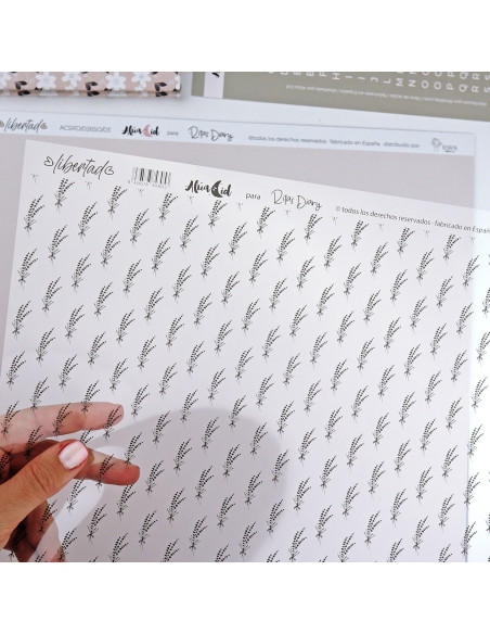 Lavandas printed acetate | Alúa Cid design