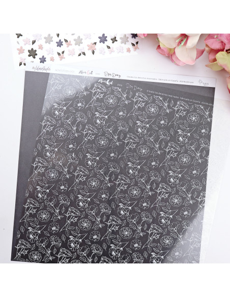 Camelias printed acetate | Alúa Cid design