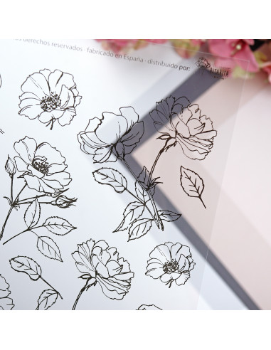 Flores Grandes printed acetate | Alúa Cid design