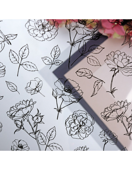 Flores grandes Acetate