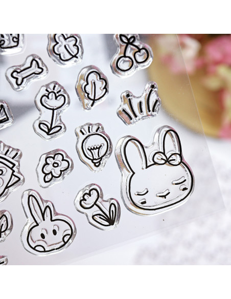 Kawaii clear stamp set