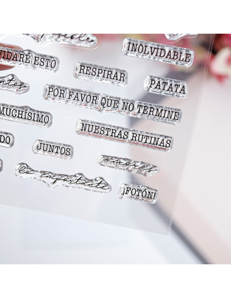 Mejor Imposible clear stamp set