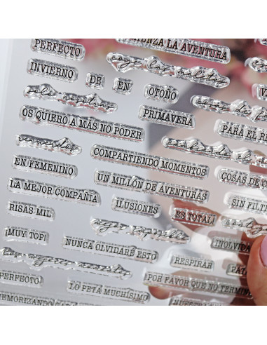 Mejor Imposible clear stamp set