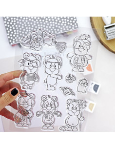Happy LemonWeen clear stamps set | Andrea la gafotas 2