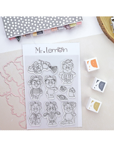 Happy LemonWeen stamps & dies set | Andrea la gafotas