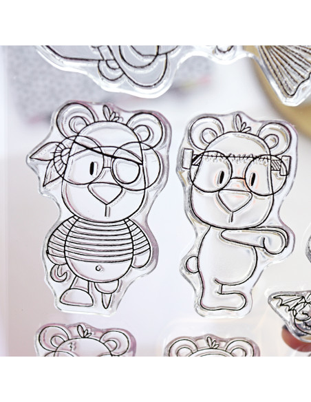 Happy LemonWeen clear stamps set | Andrea la gafotas