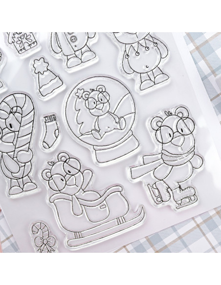 Mr Lemon en Invierno Stamp & Die set | Andrea la gafotas