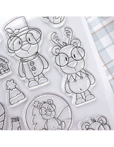 Mr Lemon en Invierno Stamp & Die set | Andrea la gafotas