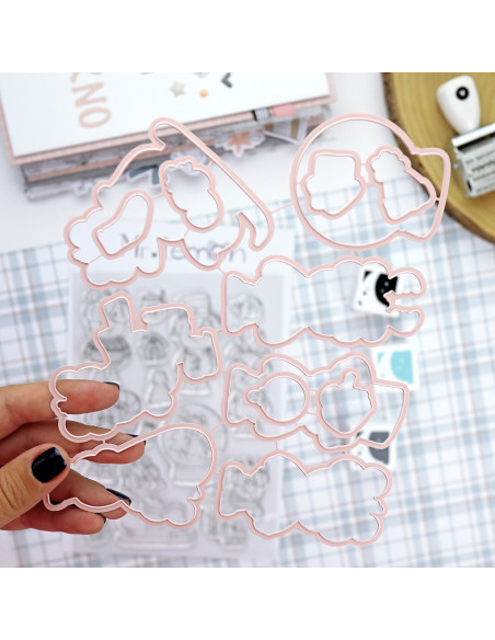 Mr Lemon en Invierno Stamp & Die set | Andrea la gafotas