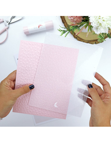 Pétalos embossing folder | ComuniCard