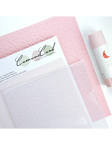 Pétalos embossing folder | ComuniCard