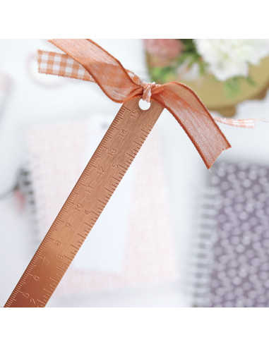 Rose Gold brass ruler Rose Gold brass ruler