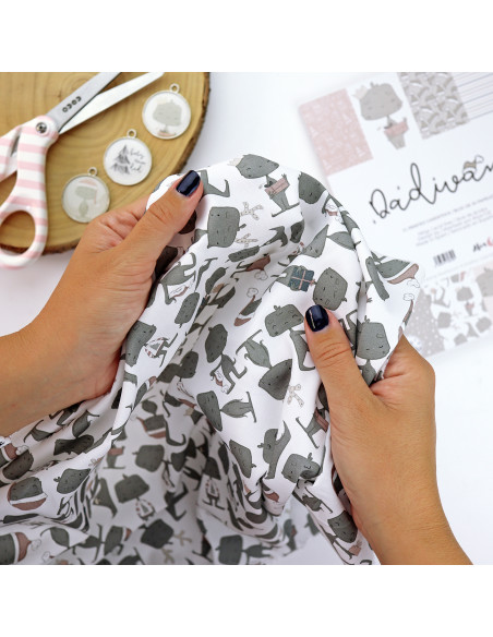 5m Popurrí printed fabric | Dadivan by Alúa Cid