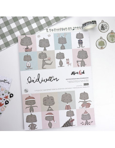 Dadivan Ilustrations 9x12" paper pad | Alúa Cid design