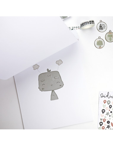 Dadivan Ilustrations 9x12" paper pad | Alúa Cid design