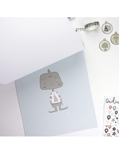 Dadivan Ilustrations 9x12" paper pad | Alúa Cid design