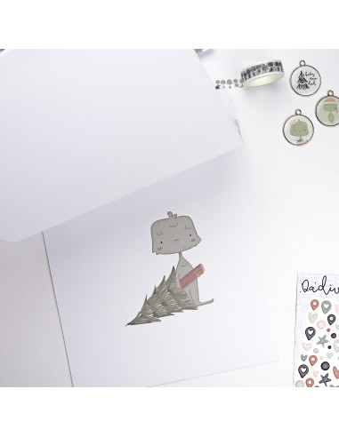 Dadivan Ilustrations 9x12" paper pad | Alúa Cid design