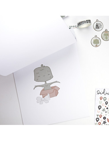 Dadivan Ilustrations 9x12" paper pad | Alúa Cid design