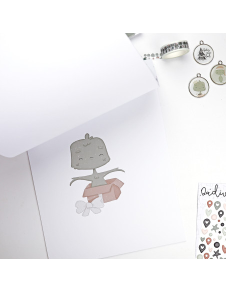 Dadivan Ilustrations 9x12" paper pad | Alúa Cid design