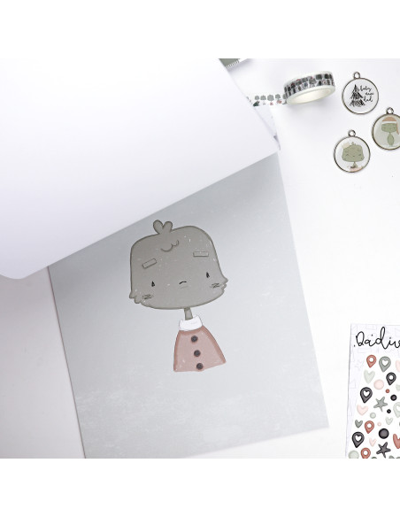 Dadivan Ilustrations 9x12" paper pad | Alúa Cid design